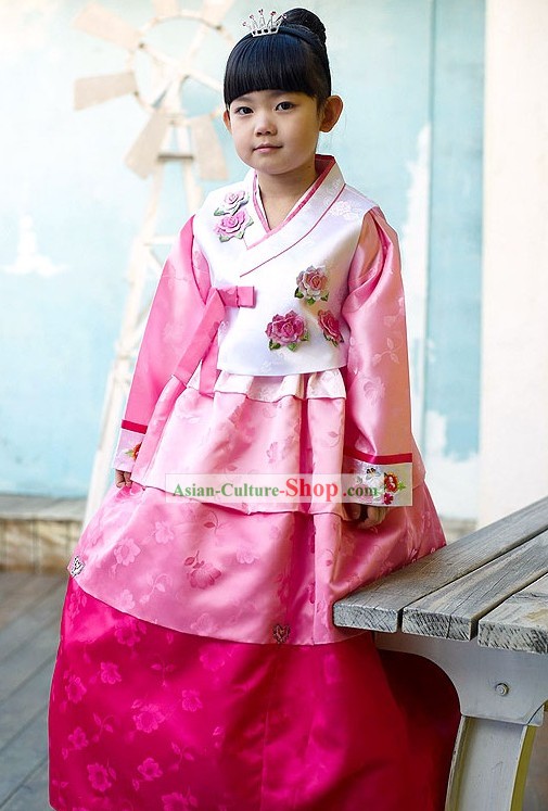 Traditional Korean Children Modern Hanbok for Girls