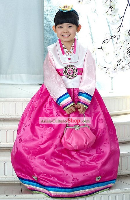 Traditional Korean Children Girl Clothing