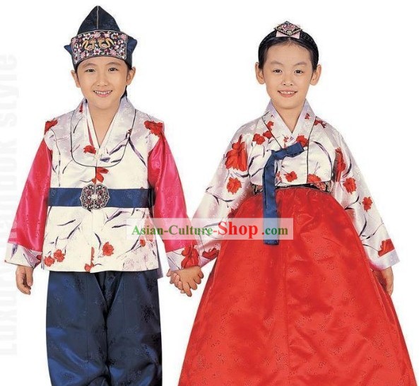 Traditional Korean Clothes 2 Sets for Kids