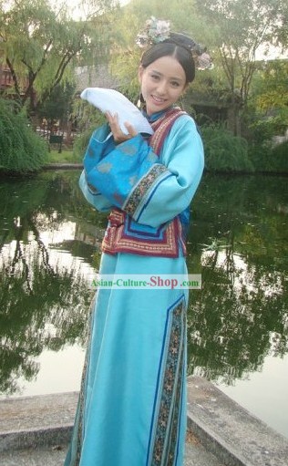 China Qing Dynasty Palace Lady Costumes Full Set