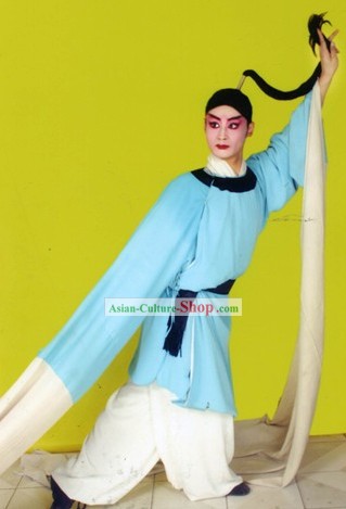 Chinese Opera Long Water Sleeve Dance Costume for Men