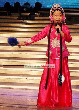 Chinese Yuju Opera Dan Costumes Set for Children