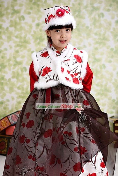 Traditional Korean Winter Kids Hanbok