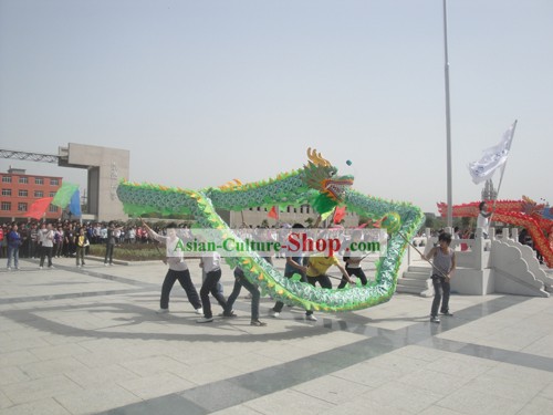 Traditional Green Beijing Dragon Dance Costume Complete Set