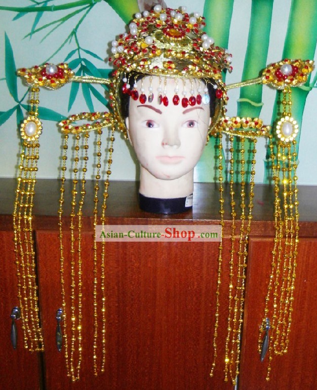 Chinese Traditional Bride Wedding Hat