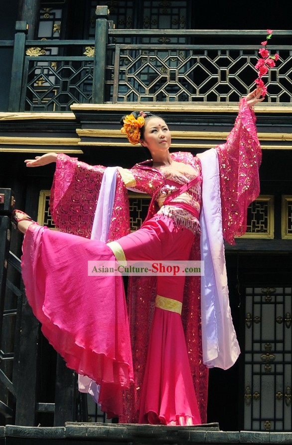 Ancient Chinese Beauty Dancer Costume Complete Set