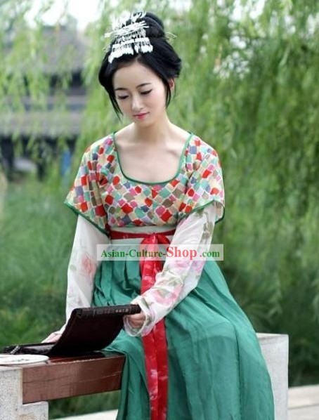 Chinese Tang Dynasty Imperial Costume Complete Set