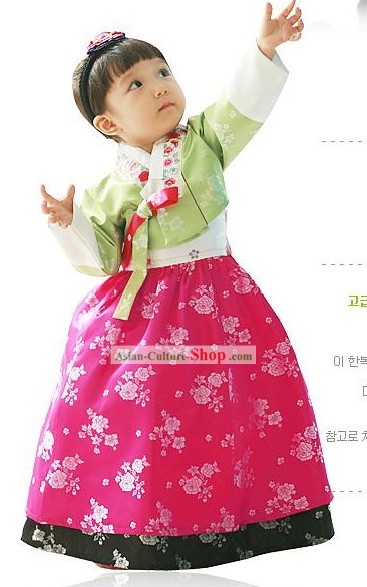 Traditional Korean Girls Hanbok Clothing