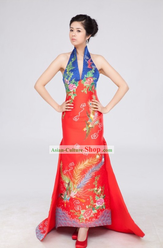 Chinese Classical Phoenix Wedding Dress