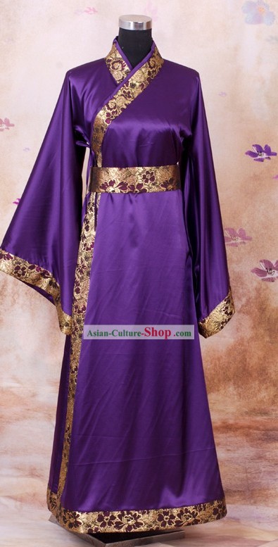Han Chinese Clothing Purple Quju
