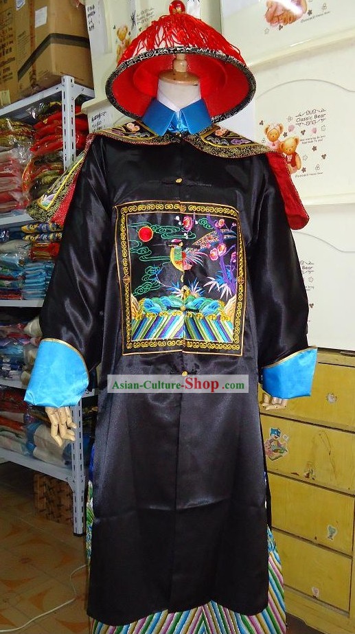 Qing Dynasty Official Vestment Costumes and Hat
