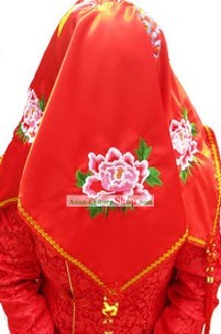 Traditional Chinese Silk Red Wedding Cloth