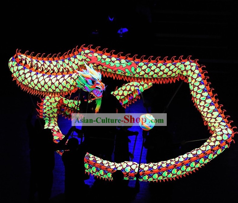 Supreme Luminous Fish Pattern Dragon Dance Equipment Complete Set