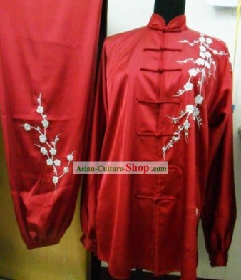 Traditional Chinese Long Sleeve Silk Kung Fu Uniform