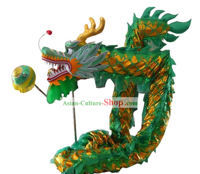 Shinning Green Dragon Dance Costumes Complete Set