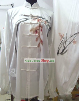 Chinese Silk Orchid Kung Fu Uniform