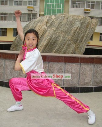 Traditional Chinese Silk Wushu Suit for Students