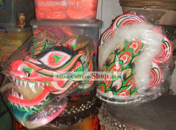Traditional Chinese Luminous Dragon Dance Costume Complete Set
