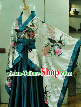Chinese Classic Peacock Hanfu Clothing for Women