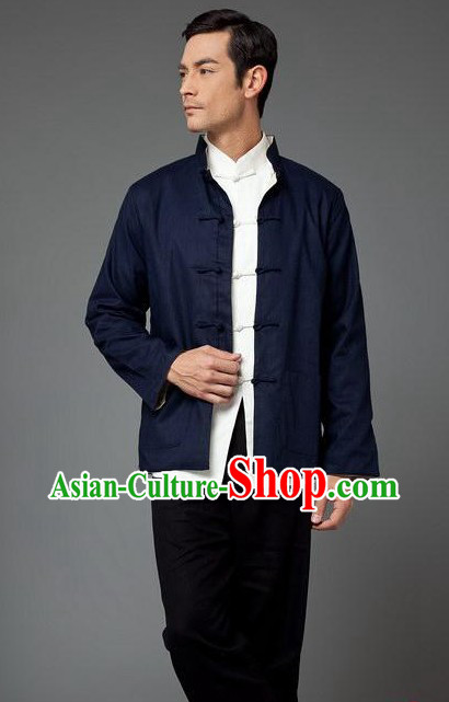 Bruce Lee Mandarin Style Kung Fu Practice and Performance Uniform for Men