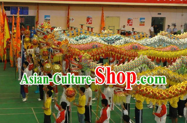 Chinese Classic Dragon Dance Costumes Eight Sets