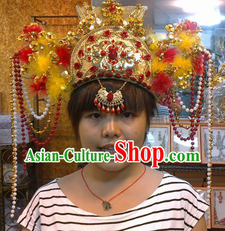Chinese Classical Palace Wedding Phoenix Hat for Brides