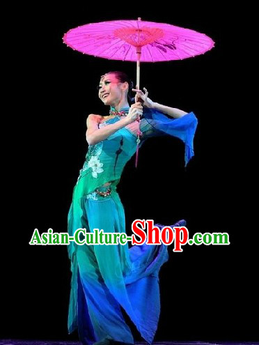 Chinese Classical Snake Dancing Costume and Headpiece for Women