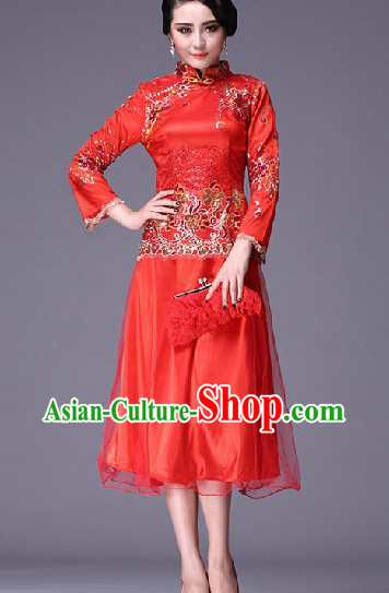 Chinese Classic Wedding Dress Complete Set for Brides