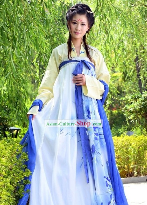 Ancient Chinese Qi Xiong Ruqun Clothing Complete Set for Girls