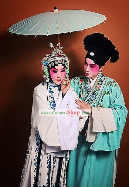 Ancient Chinese Opera Costumes Two Complete Sets for Men and Women