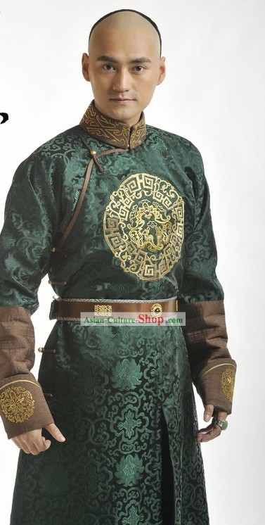 Ancient Chinese Prince Embroidered Costumes Complete Set