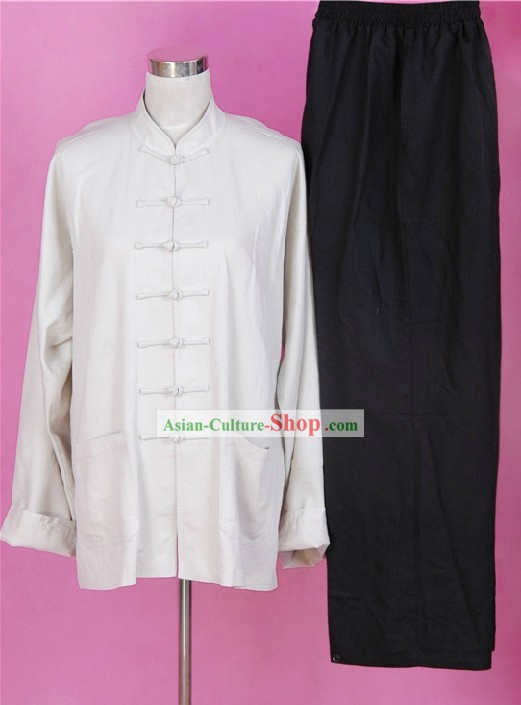 Bruce Lee Style Chinese Flax Martial Arts Costumes for Men