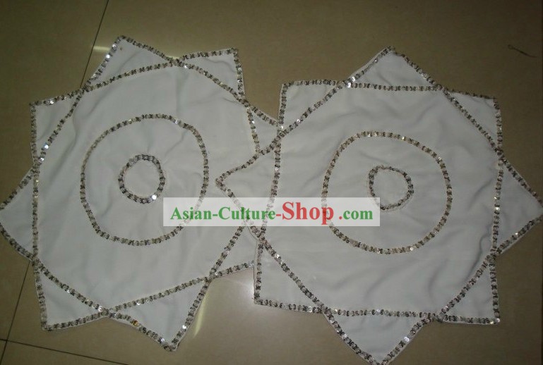 Traditional Chinese White Dance Handkerchief