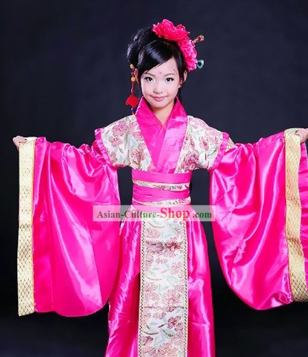 Ancient Chinese Tang Dynasty Princess Costumes for Kids