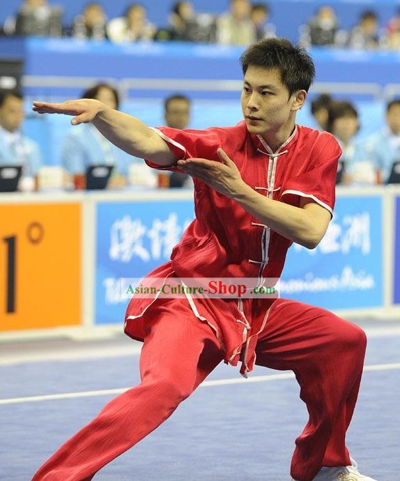 Chinese Silk Tai Chi Competition Uniform for Men