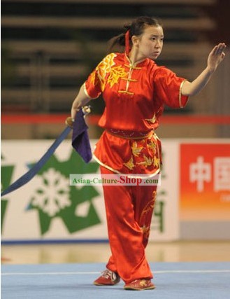 Chinese Tai Chi Competition Silk Uniforms for Women