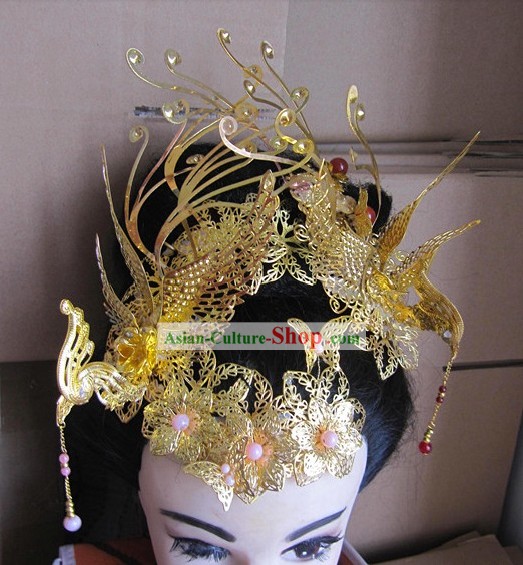 Ancient Chinese Wedding Phoenix Hair Accessories for Brides