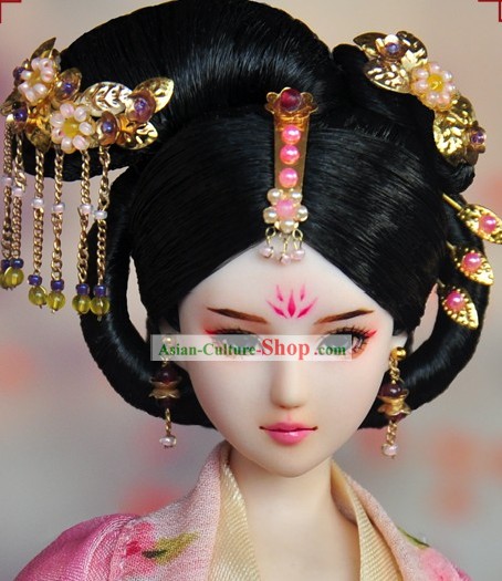 Ancient Chinese Empress Hair Accessories and Wig