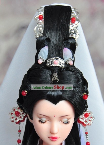 Ancient Chinese Palace Queen Headpieces and Wig