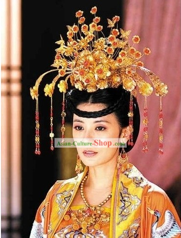 Ancient Chinese Tang Dynasty Queen Wu Zetian Hair Accessories