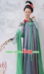 Ancient Chinese Tang Dynasty Palace Women Clothes 4 Sets