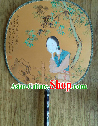 Ancient Chinese Palace Round Fan