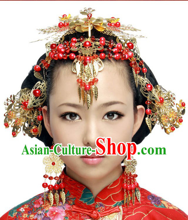 Traditional Chinese Wedding Hair Accessories Set