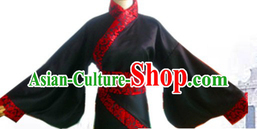 Ancient Chinese Black Gu Zhuang Clothing for Women