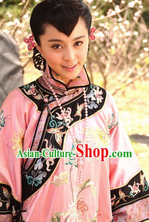 Rouge Snow Chinese Minguo Royal Lady Embroidered Flower Costumes
