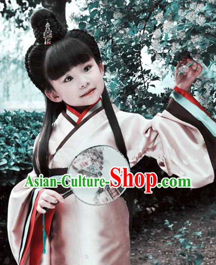 Ancient Chinese Hanfu Clothing for Kids