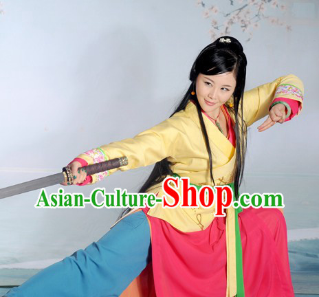 The Smiling Proud Wanderer Ren Ying Ying Head Daughter Costumes Complete Set