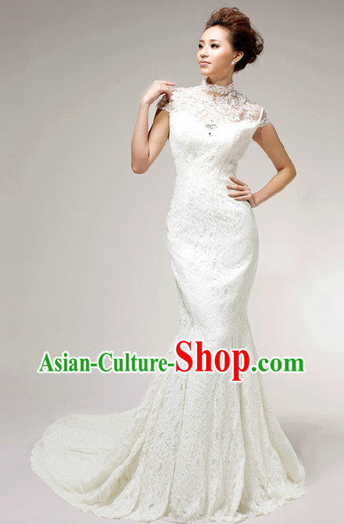 Supreme Mandarin Cheongsam Style Wedding Dress