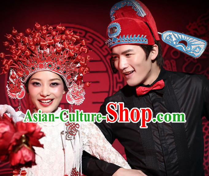 Chinese Classical Wedding Crowns for Men and Women