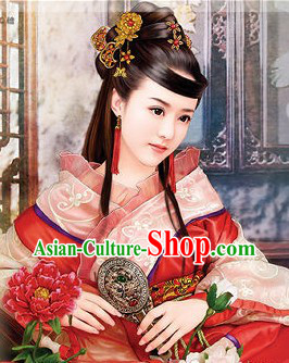 Ancient Chinese Handmade Hair Accessories and Earrings